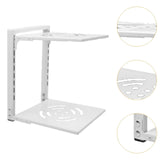Maxbell Pot and Pan Organizer Organization Storage for Under Cabinet Home Countertop 2 Tier White