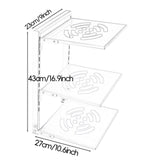 Maxbell Pot and Pan Organizer Organization Storage for Under Cabinet Home Countertop 3 Tier White