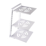 Maxbell Pot and Pan Organizer Organization Storage for Under Cabinet Home Countertop 3 Tier White