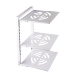 Maxbell Pot and Pan Organizer Organization Storage for Under Cabinet Home Countertop 3 Tier White