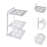 Maxbell Pot and Pan Organizer Organization Storage for Under Cabinet Home Countertop 3 Tier White
