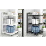 Maxbell Pot and Pan Organizer Organization Storage for Under Cabinet Home Countertop 3 Tier White