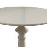 Maxbell Side Table Small End Table Round Bedside Table for Bedroom Small Place Hotel White
