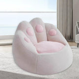 Maxbell Bean Bag Chair Couch Filler Included Single Sofa for Home Living Room Office White