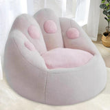 Maxbell Bean Bag Chair Couch Filler Included Single Sofa for Home Living Room Office White