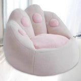 Maxbell Bean Bag Chair Couch Filler Included Single Sofa for Home Living Room Office White