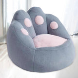 Maxbell Bean Bag Chair Couch Filler Included Single Sofa for Home Living Room Office Gray