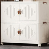Maxbell Foldable Storage Cabinet Stackable Storage Bins for Bedroom Office Apartment 2 Tier