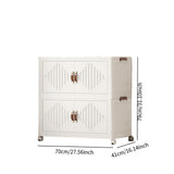 Maxbell Foldable Storage Cabinet Stackable Storage Bins for Bedroom Office Apartment 2 Tier