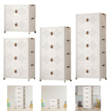 Maxbell Foldable Storage Cabinet Stackable Storage Bins for Bedroom Office Apartment 2 Tier