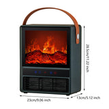 Maxbell Electric Fireplace Heater Decorative Home Decor for Desktop Living Room Home Green