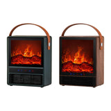 Maxbell Electric Fireplace Heater Decorative Home Decor for Desktop Living Room Home Green