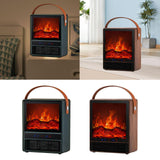 Maxbell Electric Fireplace Heater Decorative Home Decor for Desktop Living Room Home Green