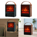 Maxbell Electric Fireplace Heater Decorative Home Decor for Desktop Living Room Home Green