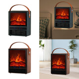 Maxbell Electric Fireplace Heater Decorative Home Decor for Desktop Living Room Home Green