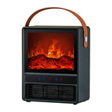 Maxbell Electric Fireplace Heater Decorative Home Decor for Desktop Living Room Home Green