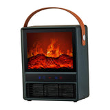 Maxbell Electric Fireplace Heater Decorative Home Decor for Desktop Living Room Home Green