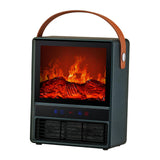 Maxbell Electric Fireplace Heater Decorative Home Decor for Desktop Living Room Home Green