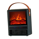 Maxbell Electric Fireplace Heater Decorative Home Decor for Desktop Living Room Home Green