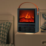 Maxbell Electric Fireplace Heater Decorative Home Decor for Desktop Living Room Home Green