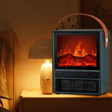 Maxbell Electric Fireplace Heater Decorative Home Decor for Desktop Living Room Home Green