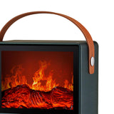 Maxbell Electric Fireplace Heater Decorative Home Decor for Desktop Living Room Home Green