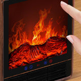 Maxbell Electric Fireplace Heater Decorative Home Decor for Desktop Living Room Home Brown
