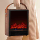 Maxbell Electric Fireplace Heater Decorative Home Decor for Desktop Living Room Home Brown