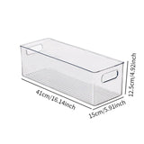 Maxbell Refrigerator Organizer Bin Transparent Storage Bin for Pantry Fridge