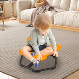 Maxbell Kids Swivel Chair Non Slip Sensory Swivel Chair for Children Motion Sickness orange