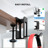 Maxbell Desk Side Vertical Laptop Stand to Install Headset Holder Laptop Holder black
