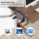 Maxbell Desk Side Vertical Laptop Stand to Install Headset Holder Laptop Holder black