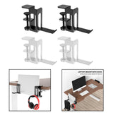Maxbell Desk Side Vertical Laptop Stand to Install Headset Holder Laptop Holder black