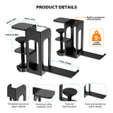 Maxbell Desk Side Vertical Laptop Stand to Install Headset Holder Laptop Holder white