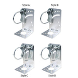 Maxbell Antenna Mast Clamp L Type Iron Antenna Pole Mount Bracket with Bolt for Home Style A