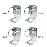 Maxbell Antenna Mast Clamp L Type Iron Antenna Pole Mount Bracket with Bolt for Home Style A