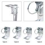 Maxbell Antenna Mast Clamp L Type Iron Antenna Pole Mount Bracket with Bolt for Home Style A