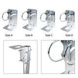 Maxbell Antenna Mast Clamp L Type Iron Antenna Pole Mount Bracket with Bolt for Home Style A