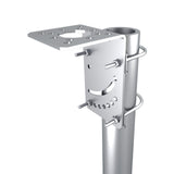 Maxbell Antenna Mast Clamp L Type Iron Antenna Pole Mount Bracket with Bolt for Home Style A