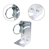 Maxbell Antenna Mast Clamp L Type Iron Antenna Pole Mount Bracket with Bolt for Home Style A