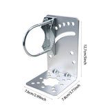 Maxbell Antenna Mast Clamp L Type Iron Antenna Pole Mount Bracket with Bolt for Home Style A
