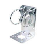 Maxbell Antenna Mast Clamp L Type Iron Antenna Pole Mount Bracket with Bolt for Home Style D