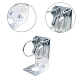 Maxbell Antenna Mast Clamp L Type Iron Antenna Pole Mount Bracket with Bolt for Home Style D