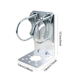 Maxbell Antenna Mast Clamp L Type Iron Antenna Pole Mount Bracket with Bolt for Home Style D
