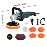 Maxbell Car Buffer Polisher Waxer Repair Tools for Waxing Car Detailing Boat Sanding 16pcs
