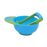 Maxbell Grinding Bowl Rice Practical Cereal Home Sturdy with Ladle Baby Feeding Bowl Blue Green