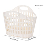 Maxbell Laundry Basket Hanger Sundries Organizer for Supermarket Travel Use Bathroom white