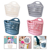 Maxbell Laundry Basket Hanger Sundries Organizer for Supermarket Travel Use Bathroom white