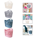 Maxbell Laundry Basket Hanger Sundries Organizer for Supermarket Travel Use Bathroom white