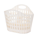 Maxbell Laundry Basket Hanger Sundries Organizer for Supermarket Travel Use Bathroom white